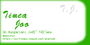 timea joo business card